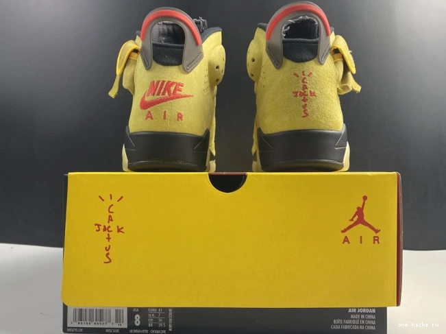 Chep Onekick AIR X TRAVIS SCOTT YELLOW JORDAN CN1084-300 6 0612